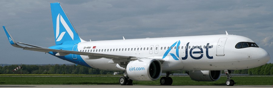 AJet әуе компаниясының Airbus A320neo
